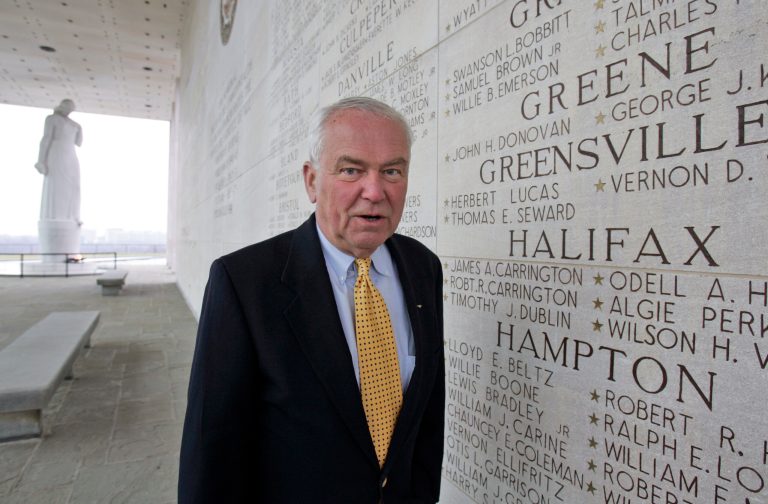 This Friday, March 13, 2009 photo, former Navy fighter pilot and Vietnam POW Paul Galanti, as he poses at the Virginia War Memorial  in Richmond, Va. Galanti, who spent nearly seven years in North Vietnam's infamous 