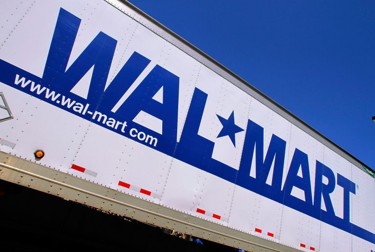 o, the Wal-Mart logo is displayed in Springfield, Ill. Wal-Mart Stores Inc., the world's largest retailer, is launching measures Wednesday Sept. 14, 2011 that it says will help out women around the world in the next five years. The retailer said it will spend $20 billion over that period on goods and services from U.S. businesses owned by women. (AP Photo/Seth Perlman, File)