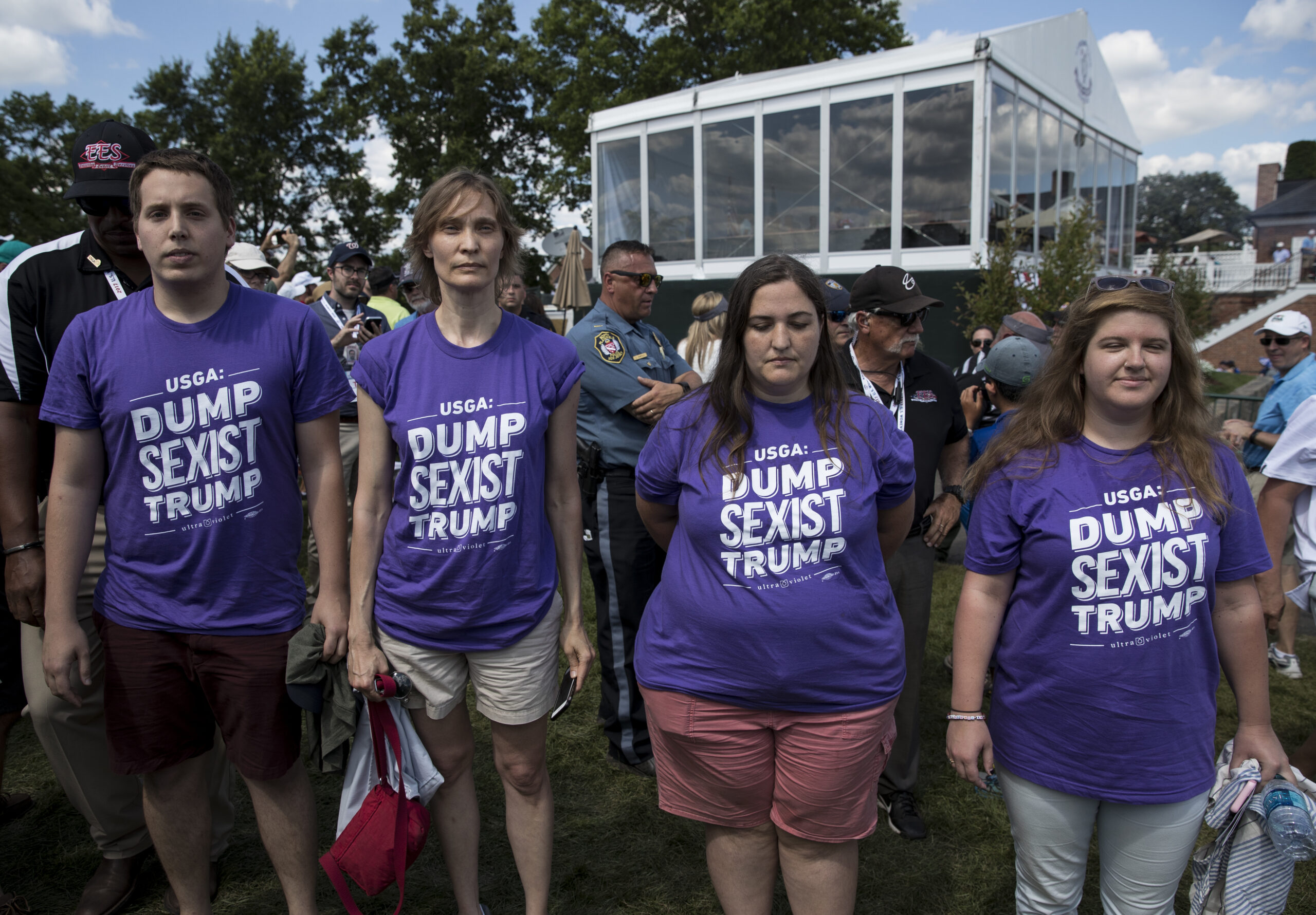 CNN ‘dissed at Trump’s U.S. Women’s Open: ‘Is Clinton News Network here?’