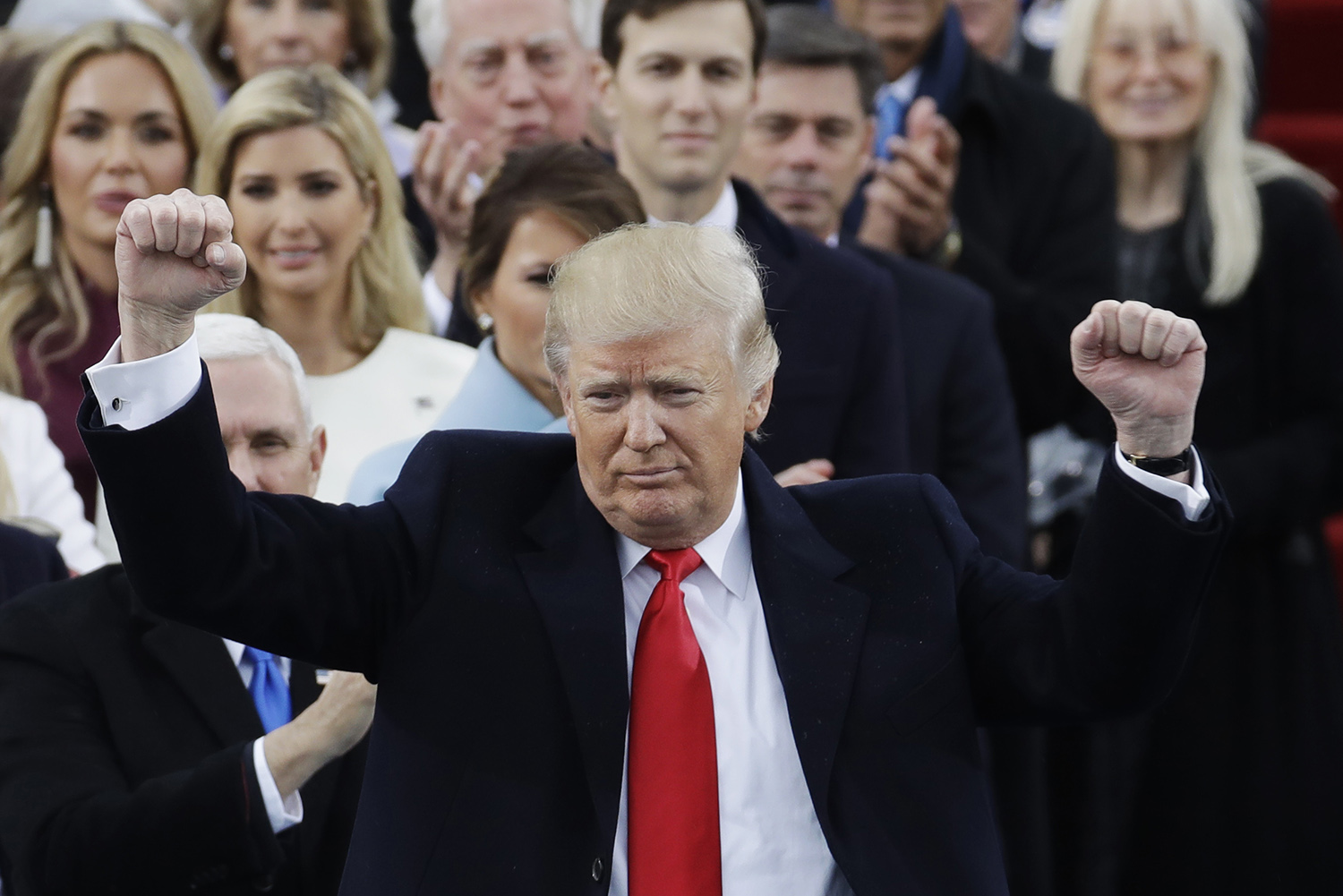 Trump’s dour encouragement, uplifting scowl