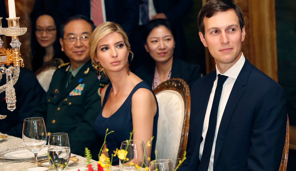 China invites Ivanka Trump, Jared Kushner for visit
