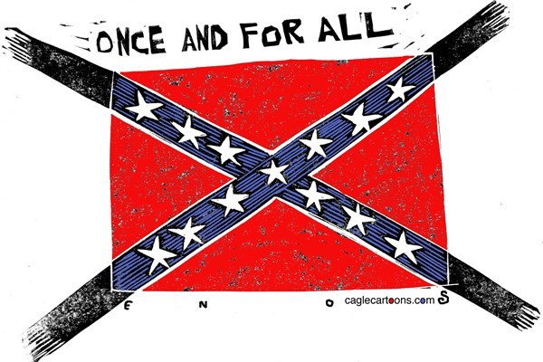 Editorial cartoon: Never again