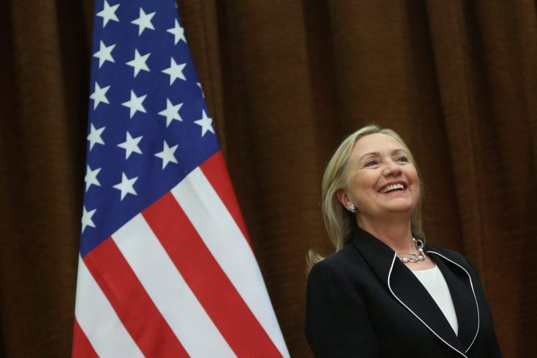 BEIJING, CHINA - SEPTEMBER 04:  US Secretary of State Hillary Clinton meets with Chinese Foreign Minister Yang Jiechi during her visit to Beijing on September 4, 2012. (Photo by Feng Li/Getty Images)