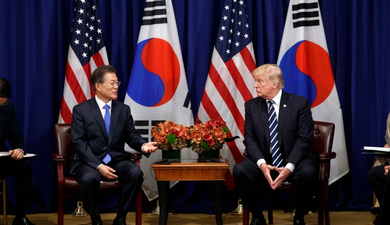 KORUS, like NAFTA and other trade agreements, is a Congressional-Executive Agreement. (AP Photo/Evan Vucci)