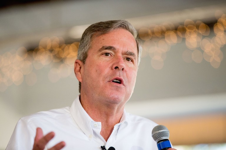 Jeb Bush said he's pleased by Trump's appointments but not happy with some of the president's other actions. (AP Photo/Andrew Harnik)