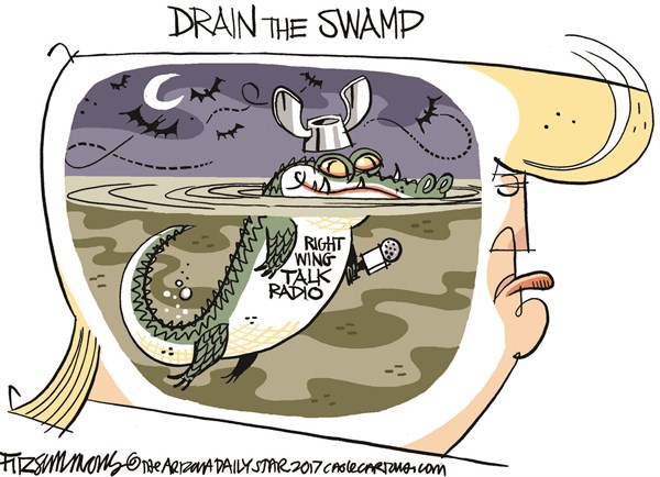 Editorial cartoon: Drain the swamp
