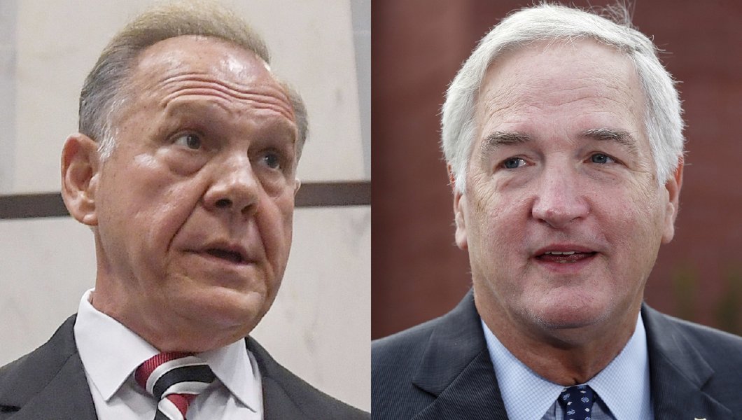 Luther Strange and Roy Moore have a quiet Sunday as Alabama Senate election looms