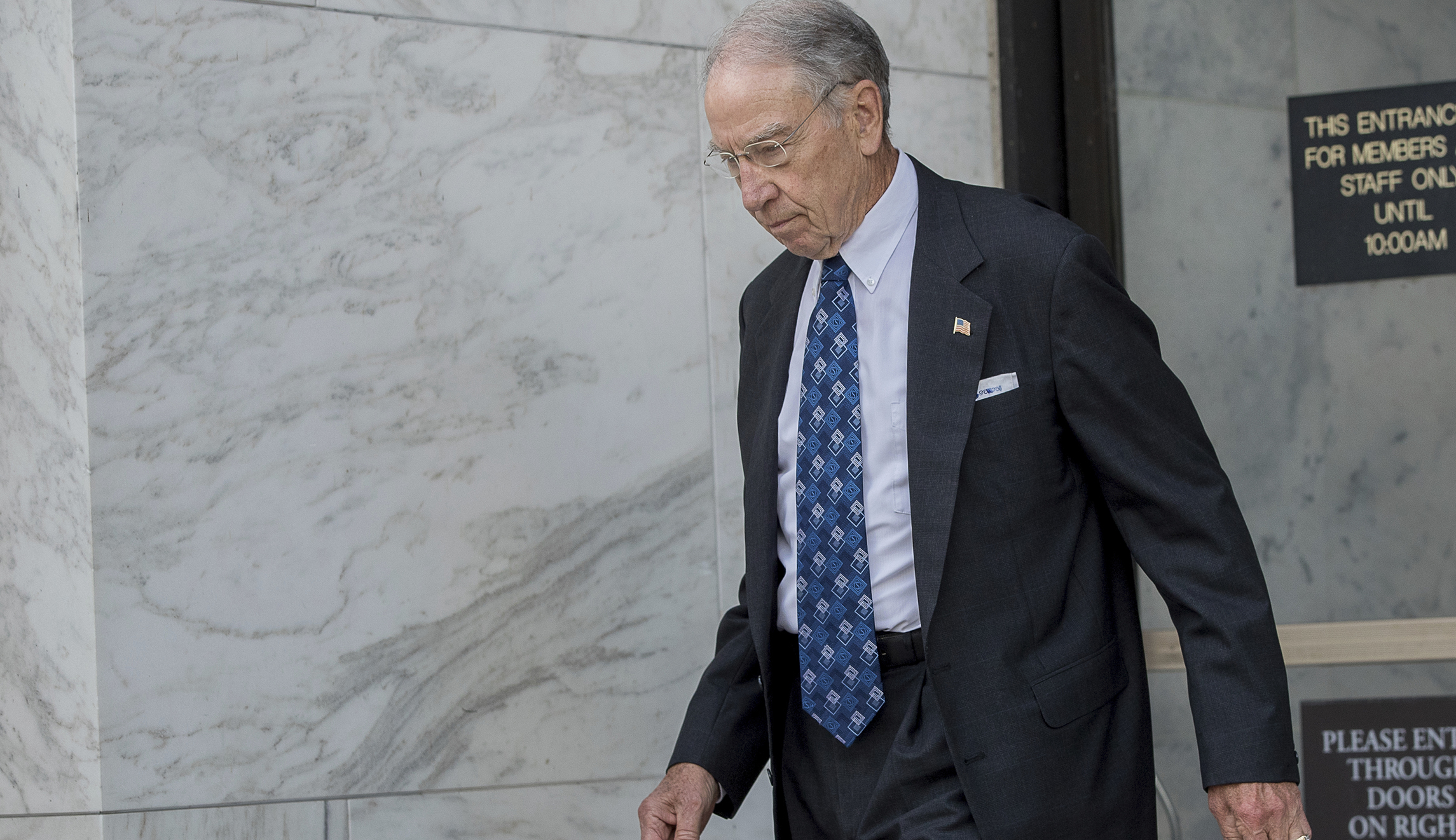 Chuck Grassley’s office says he’s in charge of judicial nominee ‘blue slip’ tool, after Mitch McConnell pledges to kill it