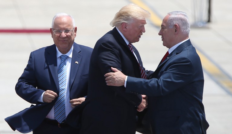 The White House said Monday that President Trump's first visit to Israel as president was already helping to heal the divisions created by eight years of President Obama. (AP Photo/Oded Balilty)