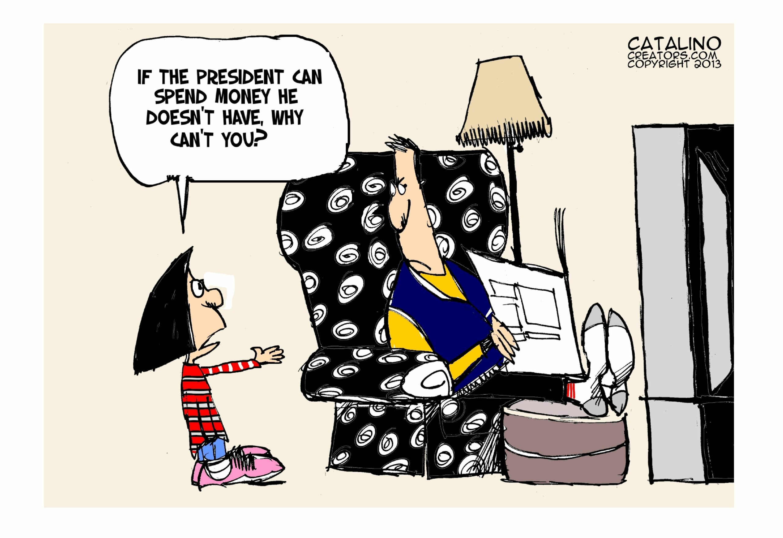 Editorial cartoon: Wallet games