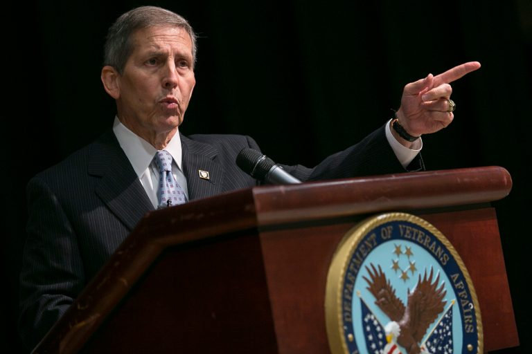 Acting VA Secretary Sloan Gibson said Wednesday he is 