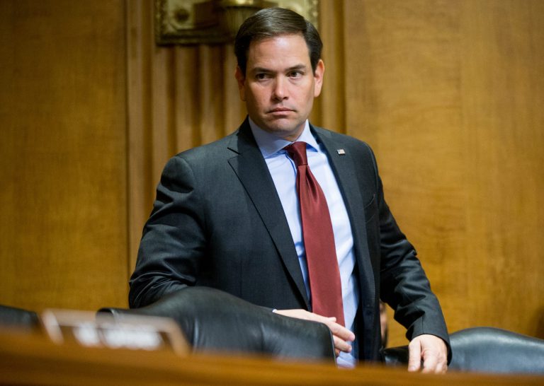 Rubio charged that by cutting funding for democracy programs in Cuba, the State Department has conceded. (AP Photo/Andrew Harnik)