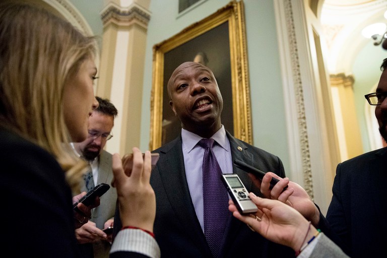 Sen. Tim Scott, R-S.C., said he has done the research on the allegations of racism against Sen. Jeff Sessions’ nomination to be attorney general and has not found 