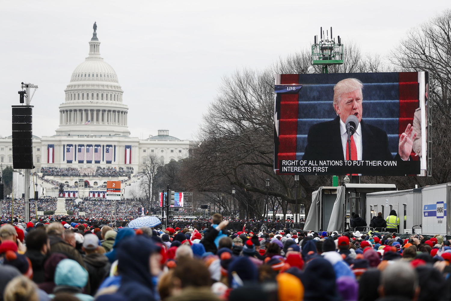 Trump left some of his top issues out of his inaugural address