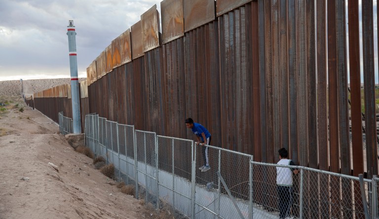 A Mexican artist will build a wall with the help of fellow illegal immigrants and then tear it down as part of a politically charged art exhibit in New York City. (AP Photo/Rodrigo Abd)
