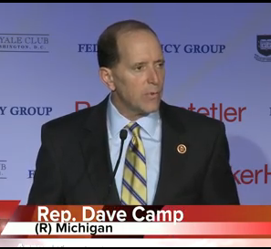 Rep. Dave Camp at the 24th annual Tax, Budget and Health Care Policy Seminar.