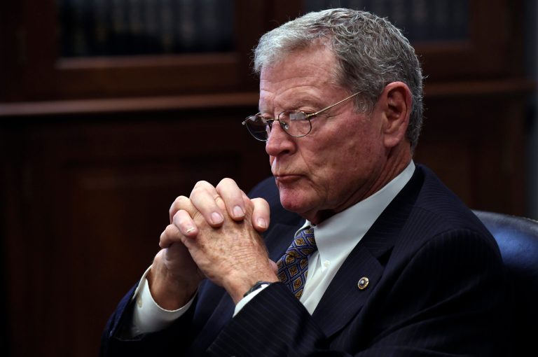 Inhofe issued a document Tuesday that âÅbrings to light the Obama administrationâs futile and costly efforts to bind the United States to an international climate agreement.âï¿½ (AP File Photo/Susan Walsh)