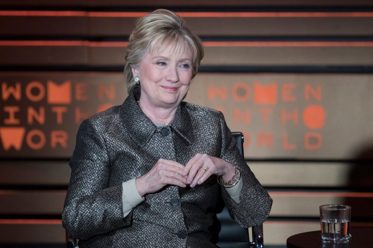 Today was the two-year anniversary of Hillary Clinton announcing her second campaign for president. (AP Photo/Mary Altaffer)