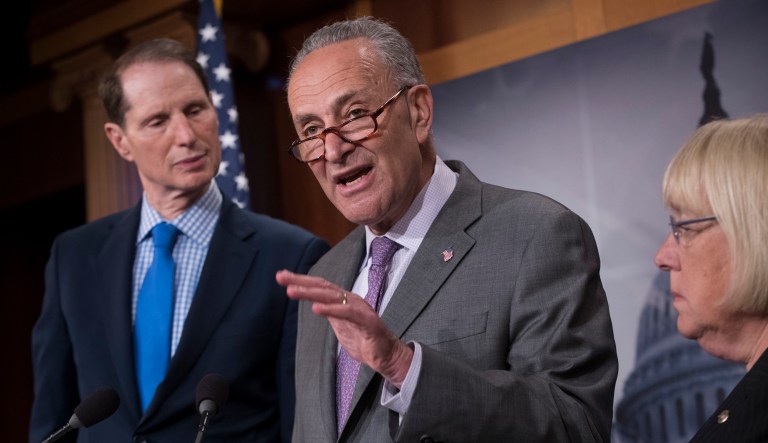 For weeks, Democrats have argued that Republicans are trying to jam through a vote on a healthcare bill. (AP Photo/J. Scott Applewhite)