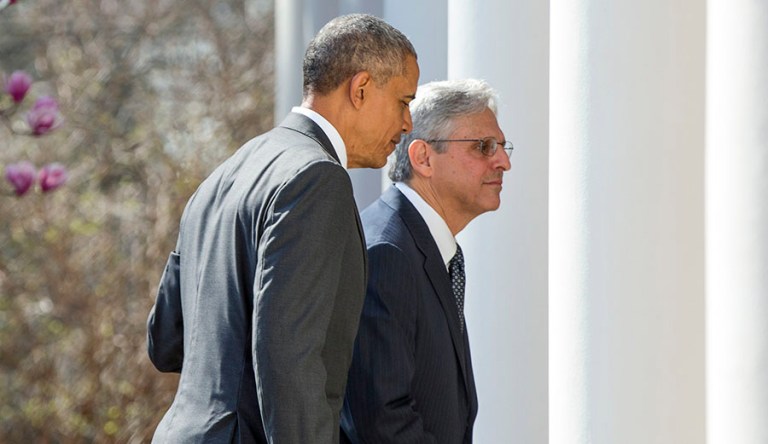 President Obama is calling up Senate Republicans to urge them to meet with his nominee to the Supreme Court, Merrick Garland. (AP Photo/Andrew Harnik)
