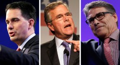Walker, Bush, Perry wow Iowa crowd