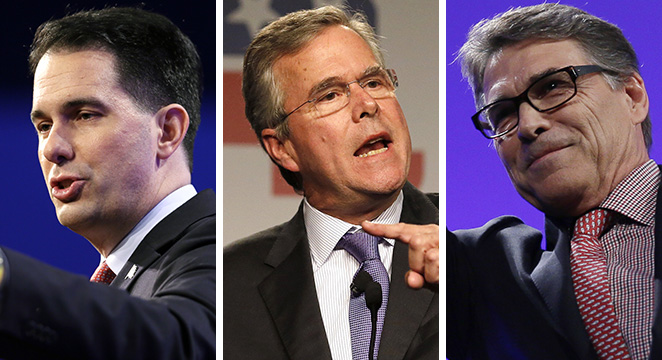 Walker, Bush, Perry wow Iowa crowd