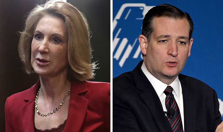 Carly Fiorina and Ted Cruz have made themselves available to the press, which reflects their general availability to answer any and all questions from all comers . (Getty Images file)