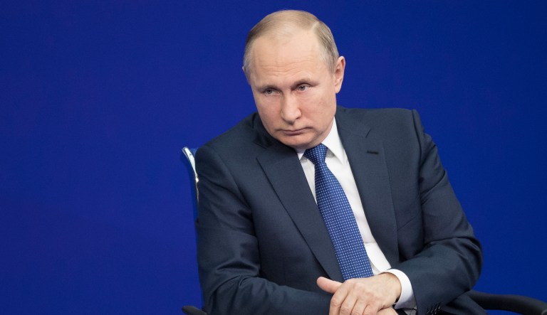 Vladimir Putin wants America gone from Syria and will escalate until he is deterred. (AP Photo/Pavel Golovkin)