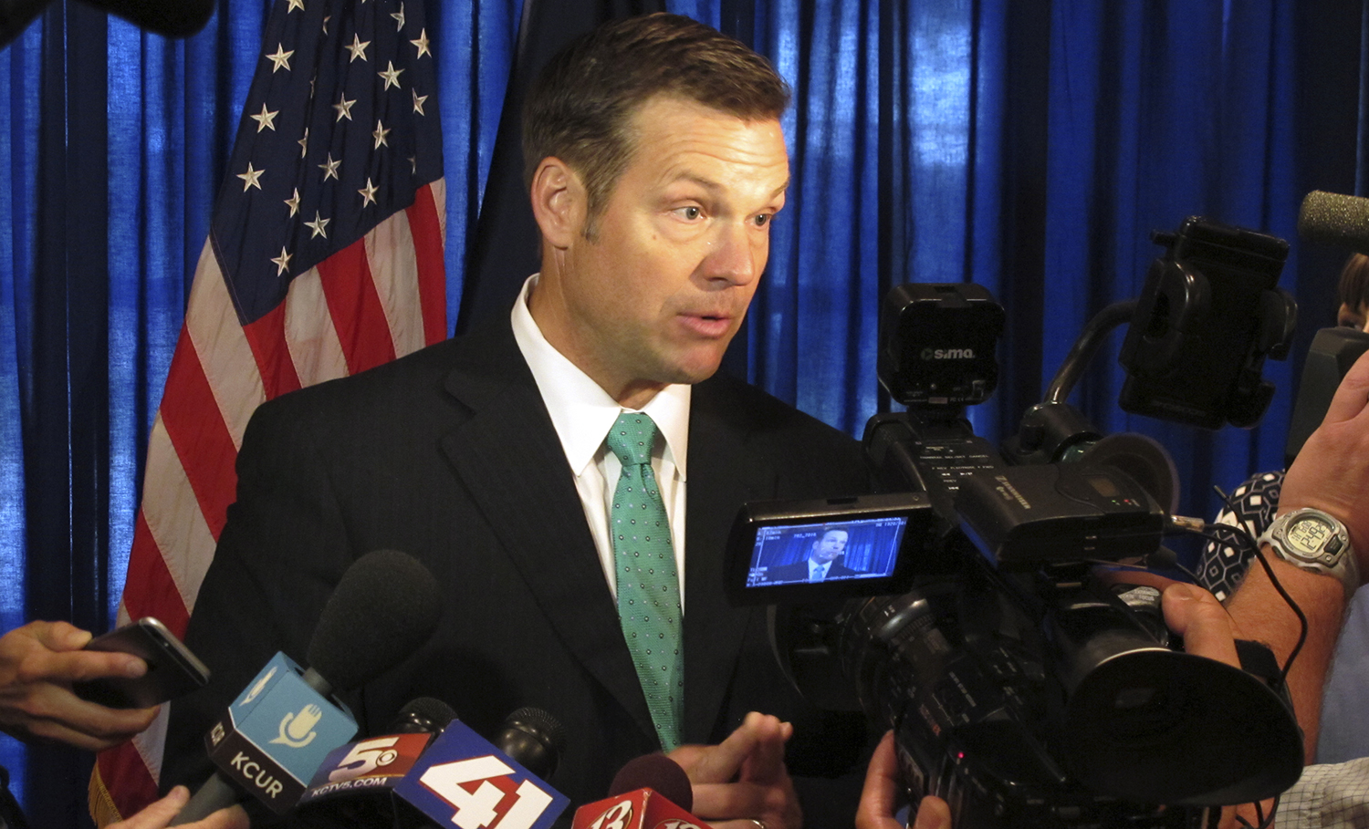 Kris Kobach accused by group of using Trump’s voter fraud commission for political gain