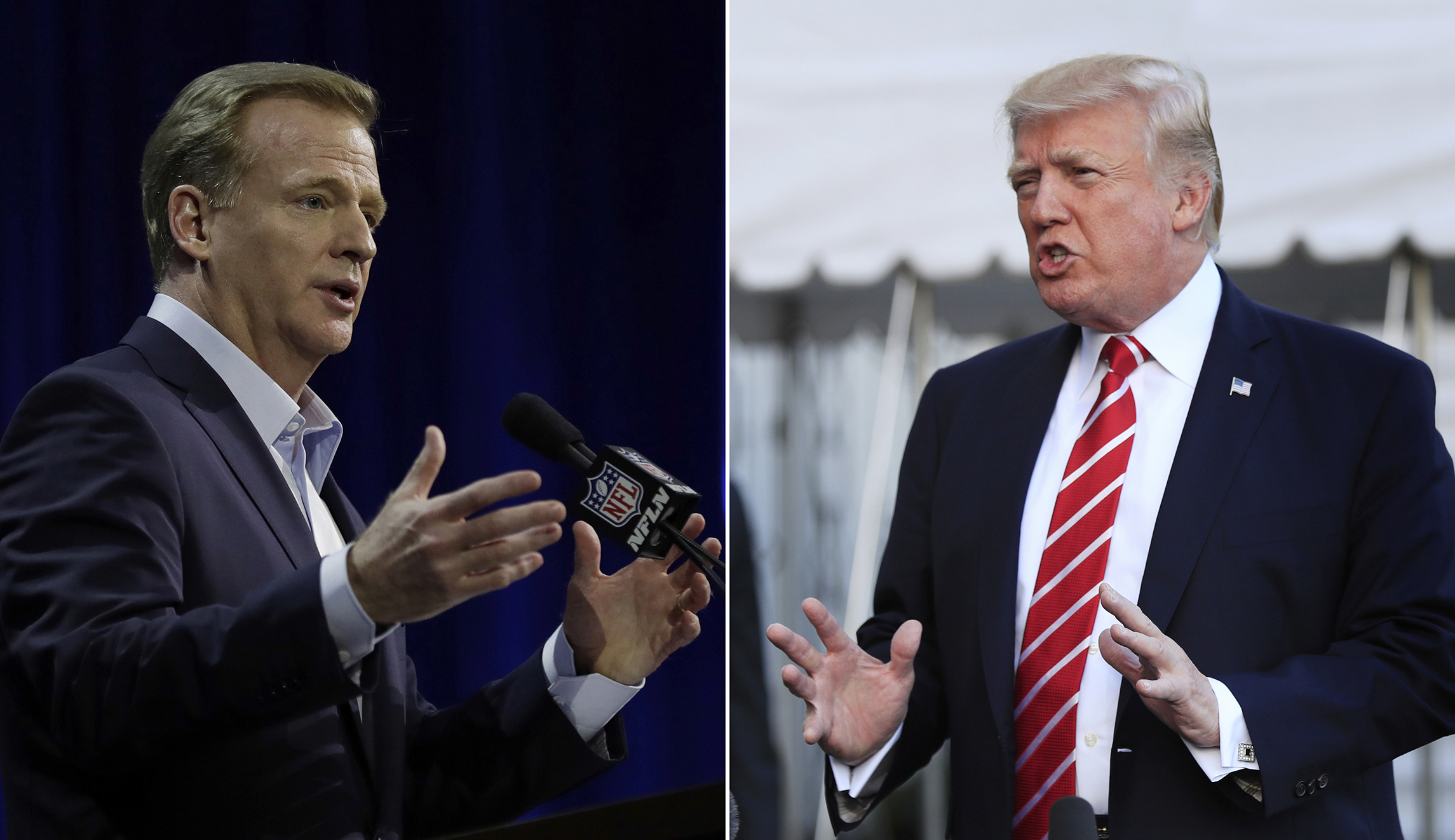 Trump again chastises the NFL: ‘Too much talk, not enough action’