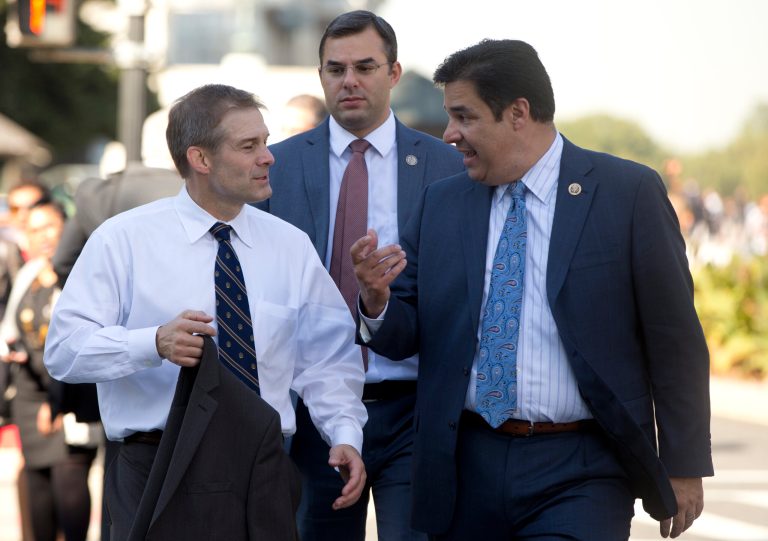 Members of the 40-member-or-so House Freedom Caucus have expressed opposition to the bill, though they are still reportedly open to having their minds changed. (AP Photo/Carolyn Kaster)