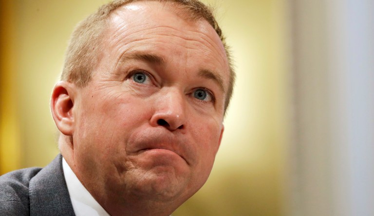 Mulvaney was supposed to be their guy on the inside, the budget guy balancing the books for once. (AP Photo/Jacquelyn Martin)