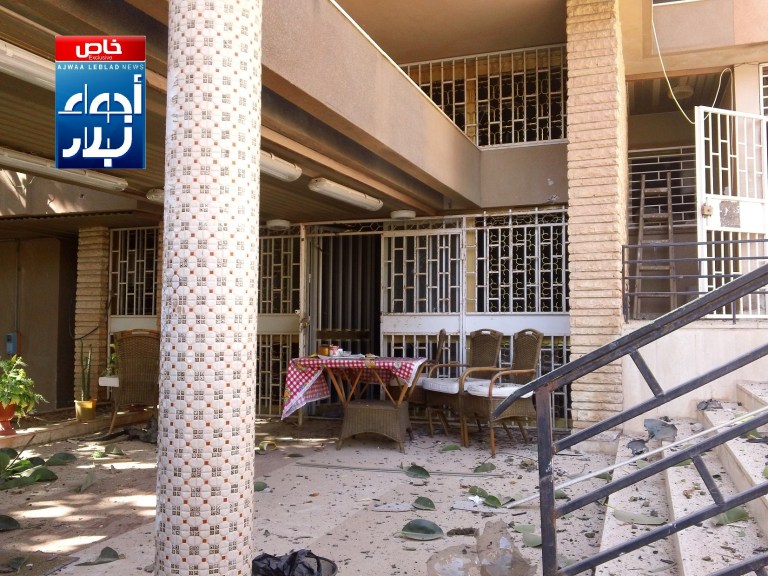 The aftermath of a car bomb attack on a building housing the Swedish and Finnish consulates in Benghazi, Libya, Oct. 11, badly damaging it but causing no casualties, Libyan and Swedish officials said. The blast reflected the deep insecurity in the North African nation, where multiple armed militias run rampant â many of them dominated by Islamic militants â and the central government is too weak to rein them in. (AP Photo/Ajwaa Leblad News)