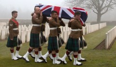 Britain reburies soldiers lost in World War I