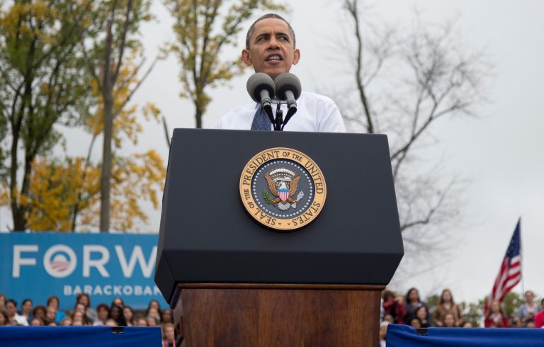 President Barack Obama in Fairfax (AP Photo)