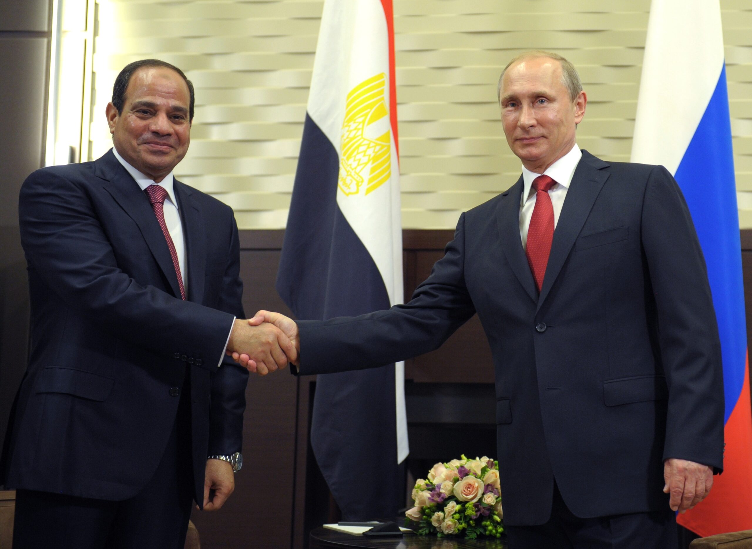 Egypt’s leader in Russia for talks on arms, trade