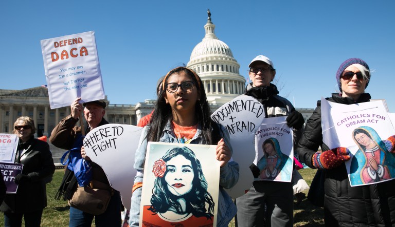 Monday marked the deadline President Trump set for Congress to come up with a solution for those protected under the Obama-era Deferred Action for Childhood Arrivals program, which Democrats said needed to be addressed in any federal funding and budget negotiations. (Graeme Jennings/Washington Examiner)