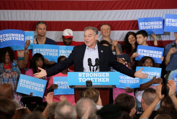 Kaine draws cheers with slavery apology, ‘black lives matter’ promise