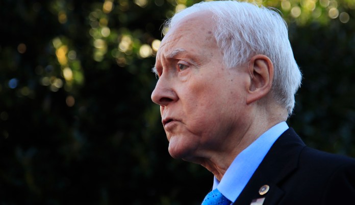 It's pretty clear from context that Hatch was lamenting that "billions and billions" in waste made it harder to afford CHIP funding. (AP Photo/Manuel Balce Ceneta)