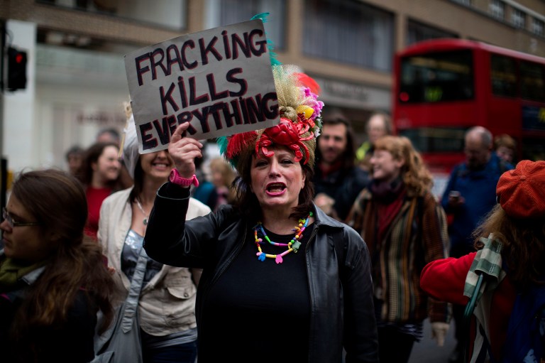The group Friends of the Earth obtained a leaked EU document that details how the Transatlantic Trade and Investment Partnership would kill December's Paris climate deal by making it harder for the nations to live up to their obligations to reduce emissions. (AP Photo/Matt Dunham)