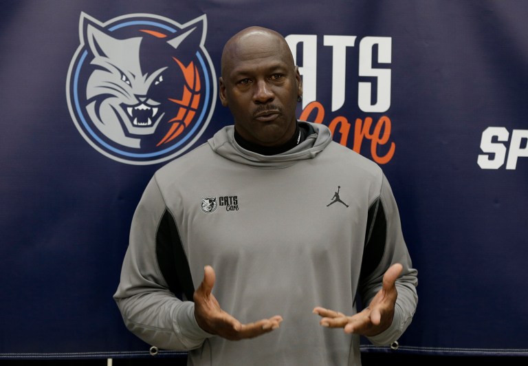 Michael Jordan said he can no longer stay silent amid rising tensions between police and minorities. (AP Photo/Chuck Burton)