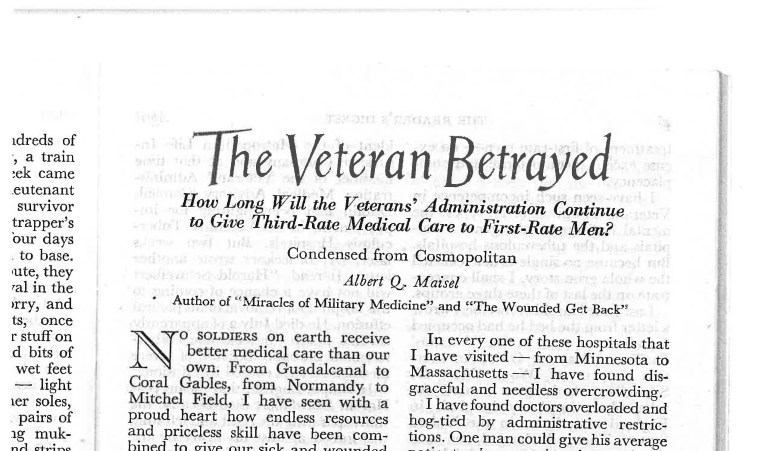 ÃÂ Cosmopolitan Magazine published a 1945 story headlinedÃÂ 