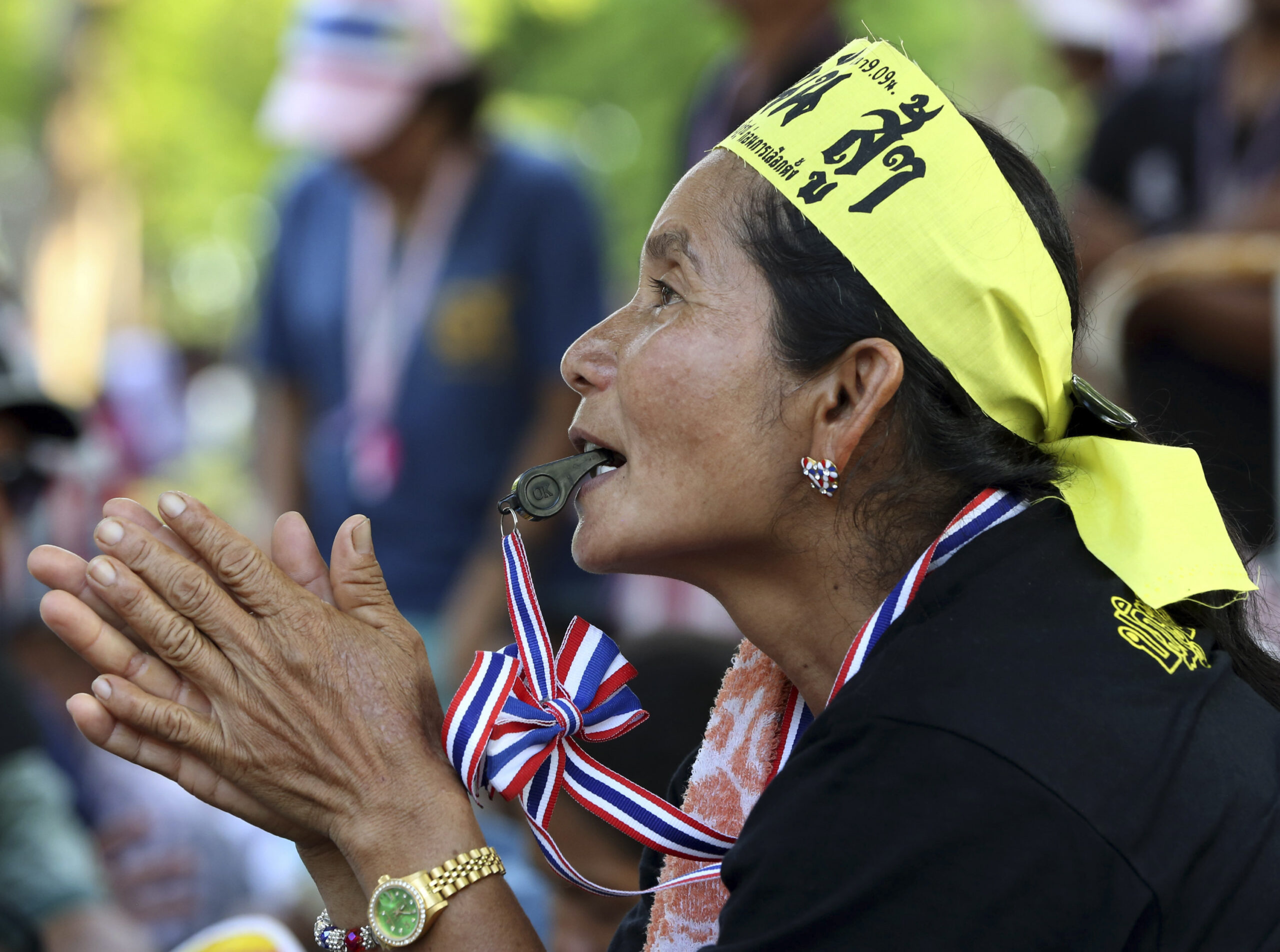 Protesters march to Thai prime minister’s compound