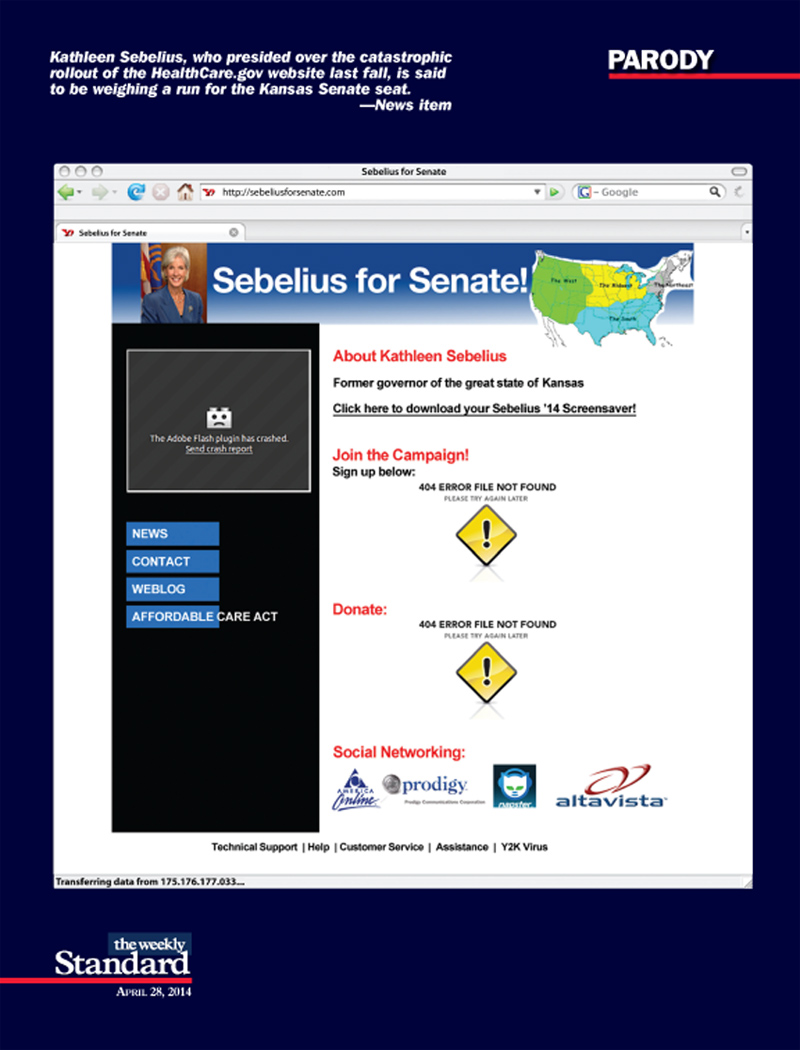 Kathleen Sebelius’s New Website