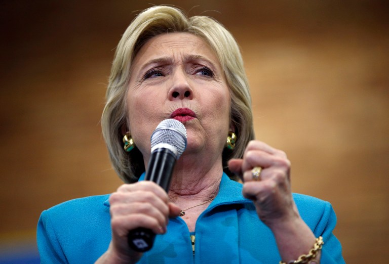 Democratic front-runner Hillary Clinton plans a Golden State push as polls show tight race. (AP Photo/John Locher)