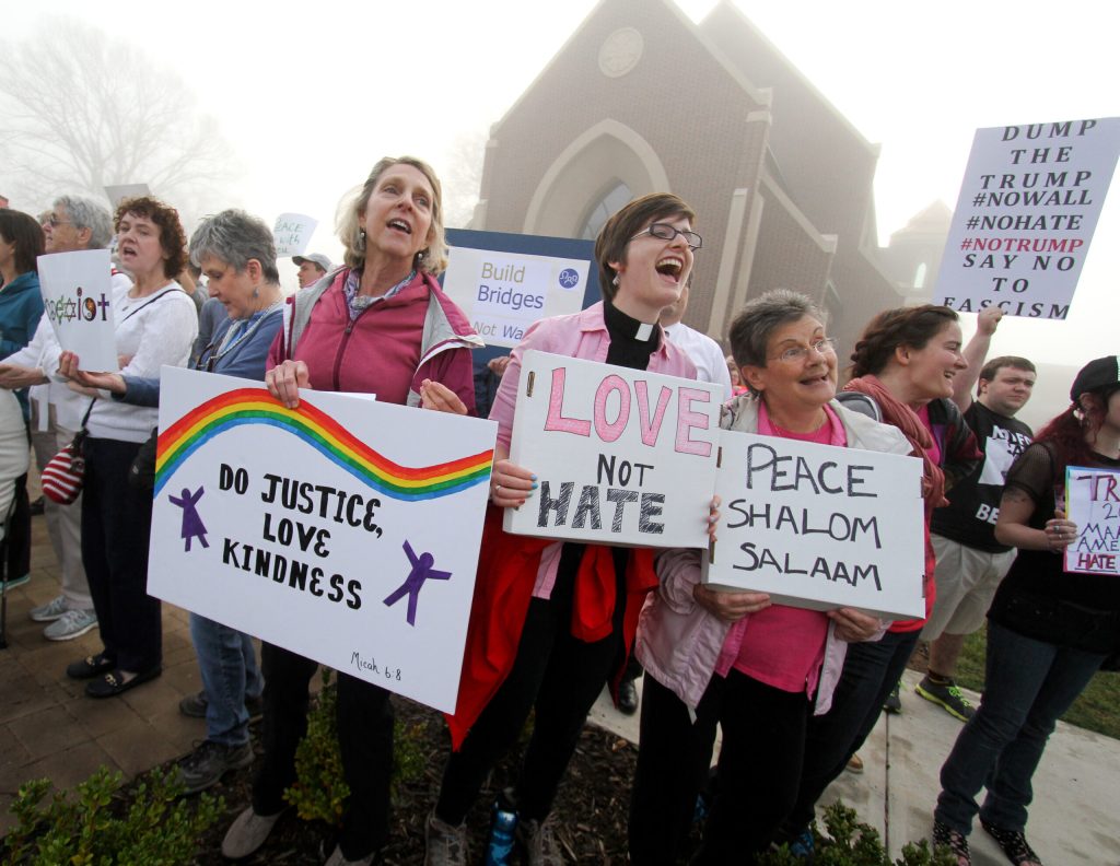 On Trump’s protesters, disruptors and censors