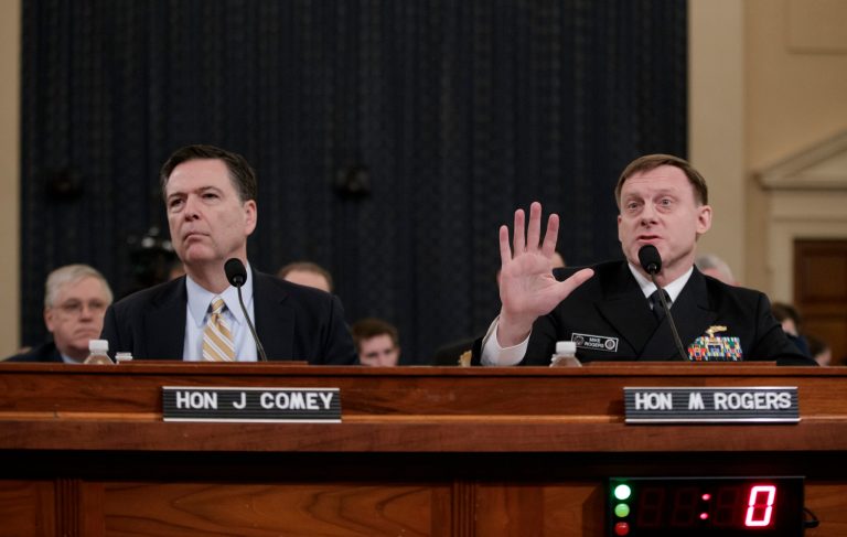 On Monday, the panel questioned FBI Director James Comey and NSA Director, Admiral Mike Rogers. (AP Photo/J. Scott Applewhite)