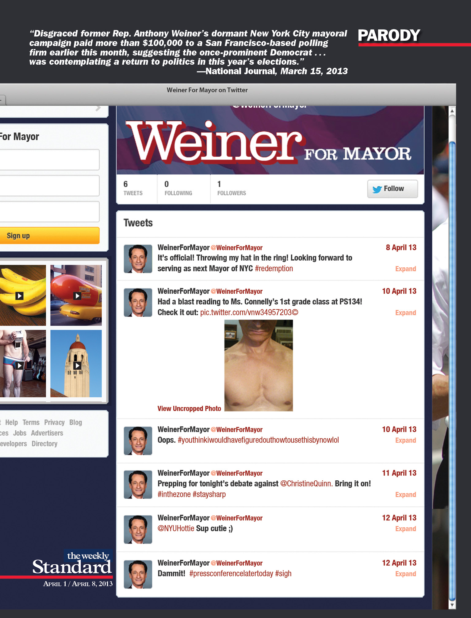 Who wants more Weiner?