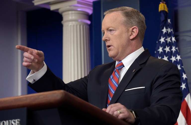 Spicer on Monday said that President Trump 