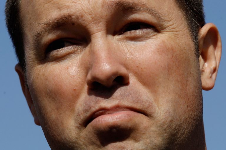 House Republican Policy Committee member Rep. Marlin Stutzman, R-Ind., joins other members of the committee for a news conference on the first day of the oral arguments in the Supreme Court on the constitutionality of the Patient Protection and Affordable Care Act March 26, 2012 in Washington. (Photo by Chip Somodevilla/Getty Images)